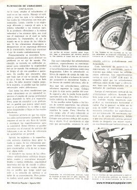 Eliminación de Vibraciones en el Auto - Agosto 1972