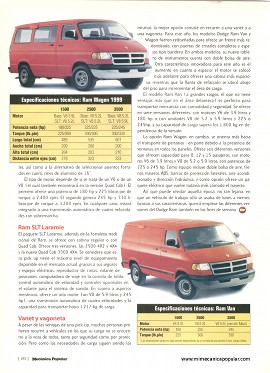 La familia de pickups Dodge - Abril 1999