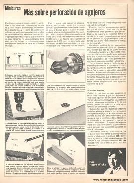 Minicurso sobre perforación de agujeros - Agosto 1982