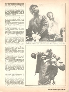 Para montar su moto con seguridad - Noviembre 1982
