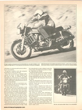 Para montar su moto con seguridad - Noviembre 1982