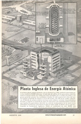 Planta Inglesa de Energía Atómica - Agosto 1954