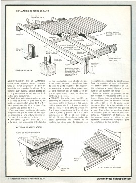 Una manera económica de poner techo a su patio - Noviembre 1970