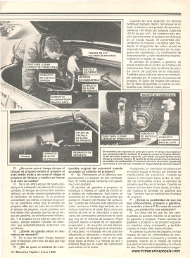 Use gas propano en su auto - Enero 1980