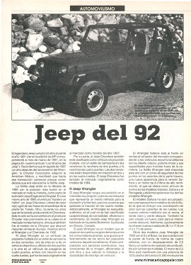 Jeep del 92 - Enero 1992