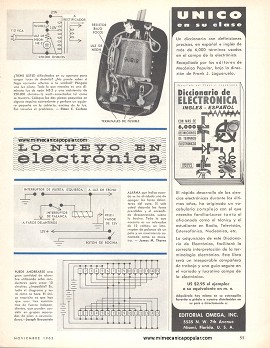 Lo Nuevo en Electrónica - Noviembre 1965