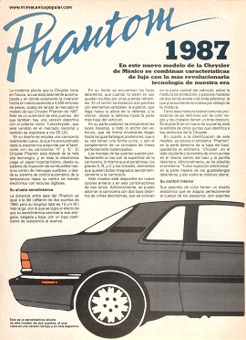 Chrysler Phantom - Junio 1987