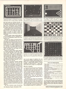 Juegos por computadora - Noviembre 1979