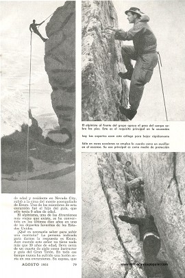 No Hay Límite de Edad para Alpinistas - Agosto 1951
