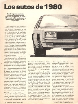 Los autos de 1980 - Junio 1978