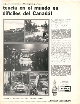 Publicidad - Bujías Champion - Octubre 1962