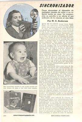 Sincronizador para las Cámaras de Cajón - Noviembre 1947