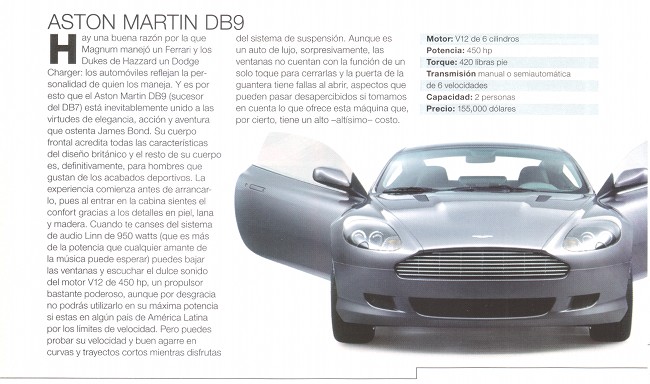 Aston Martin DB9 - Julio 2005