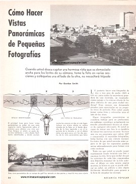 Cómo Hacer Vistas Panorámicas de Pequeñas Fotografías - Septiembre 1968