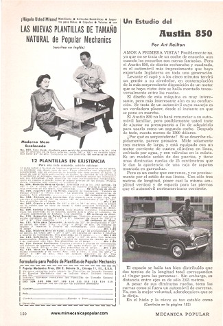 Un Estudio del Austin 850 - Julio 1960