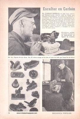 Escultor en Carbón - Agosto 1952