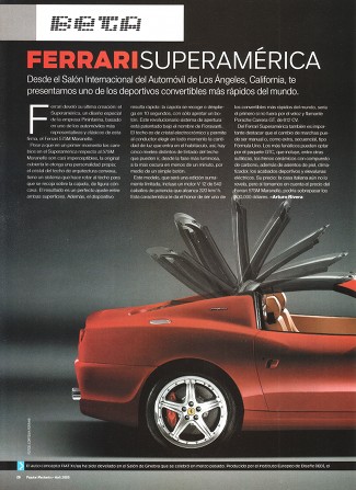 Ferrari Superamérica - Abril 2005