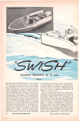 Construye el -Swish- Autobote Deportivo de 15 pies - Parte I - Mayo 1958