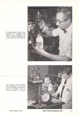 Aparatos para Probar Alimentos - Octubre 1960