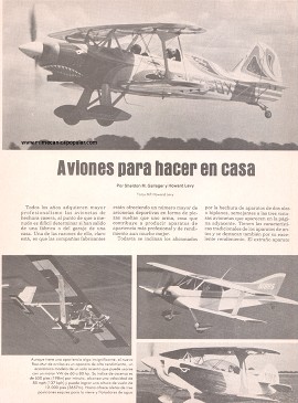 Aviones para hacer en casa - Abril 1978