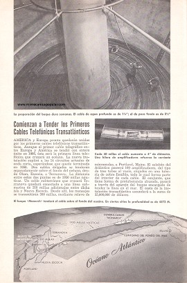 Comienzan a Tender los Primeros Cables Telefónicos Transatlánticos - Mayo 1954
