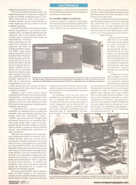 Cassette Digital Compacto - Marzo 1993