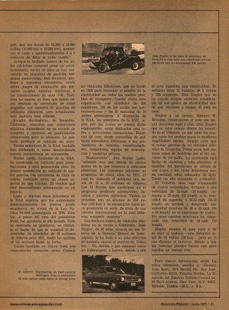 Autos eléctricos de hechura casera - Junio 1977