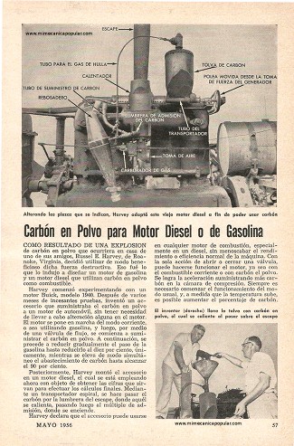 Carbón en Polvo para Motor Diesel o de Gasolina - Mayo 1956