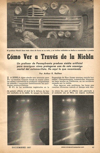 Cómo Ver a Través de la Niebla - Diciembre 1957