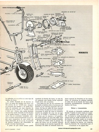 Constrúyase una Minimoto - Septiembre 1967