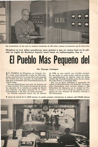 El Pueblo Más Pequeño del Mundo con TV - Febrero 1957