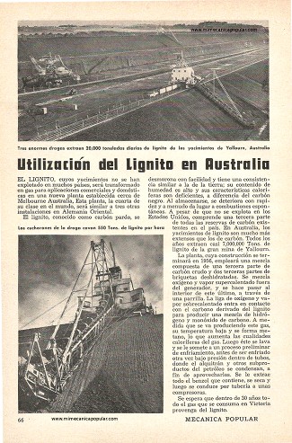 Utilización del Lignito en Australia - Marzo 1955