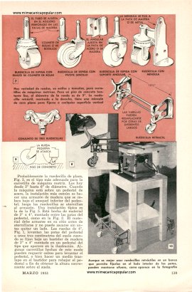 Ruedas para sus HERRAMIENTAS MOTRICES - Marzo 1953