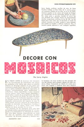 Decore con Mosaicos - Agosto 1957