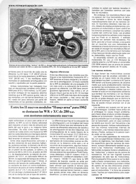 Las motos Husqvarna del 82 -Septiembre 1982