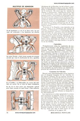 ¿Son todos los motores V8 iguales? -Enero 1955