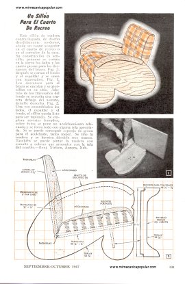 Un Sillón Para El Cuarto De Recreo - Septiembre 1947