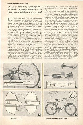 8 Datos Útiles Para Bicicletas - Abril 1948