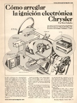 Cómo arreglar la ignición electrónica Chrysler - Febrero 1981