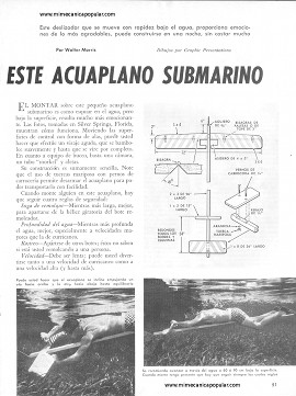Construya este Acuaplano Submarino - Noviembre 1967
