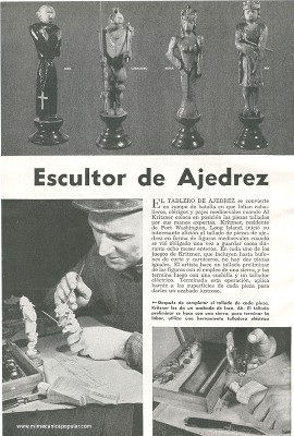 Escultor de Ajedrez - Enero 1950