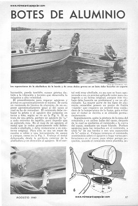 Reparación de Botes de Aluminio - Agosto 1960
