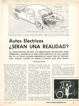 Autos Eléctricos ¿Serán una realidad? - Septiembre 1967