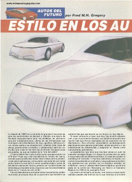 Estilo en los Autos del Futuro -Septiembre 1988