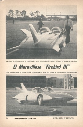 El Firebird III de General Motors -Diciembre 1958