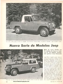 Nueva Serie de Modelos Jeep en Julio 1967