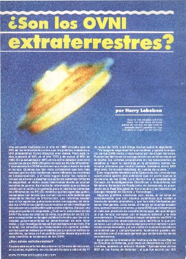 ¿Son los OVNI extraterrestres? - Febrero 1988