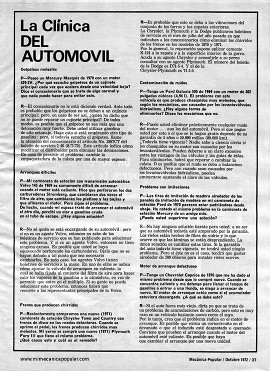Clínica del Automóvil - Octubre 1972
