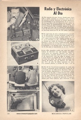 Radio y Electrónica Al Día - Agosto 1952