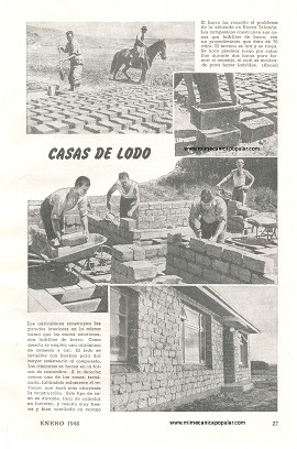 Casas de Lodo - Enero 1948